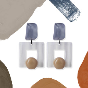 Morandi Square - Bluish Gray
