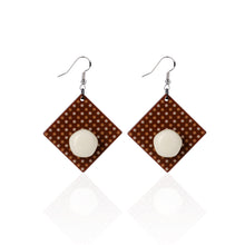 Load image into Gallery viewer, white handcrafted earrings on white background

